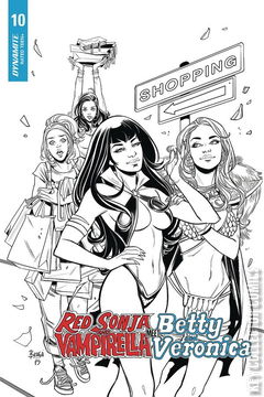 Variant Cover for Red Sonja and Vampirella Meet Betty and Veronica #10