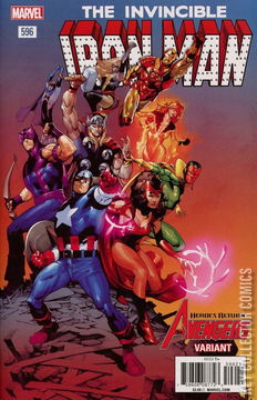 Variant Cover for Iron Man #596