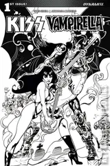 Cover for KISS / Vampirella #1