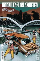 Variant Cover for Godzilla vs America: Los Angeles