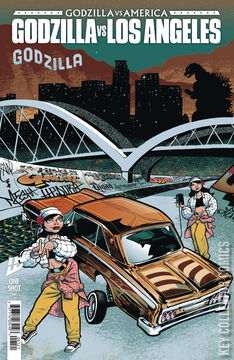 Variant Cover for Godzilla vs America: Los Angeles