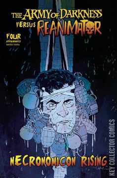 Variant Cover for Army of Darkness vs. Reanimator: Necronomicon Rising #4