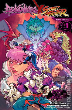 Variant Cover for Darkstalkers x Street Fighter: Blood Throne #1