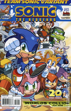Variant Cover for Sonic the Hedgehog #250