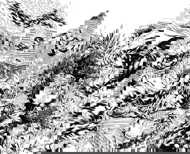 Godzilla Destroys the Marvel Universe #1
