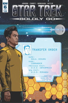 Variant Cover for Star Trek: Boldly Go #6