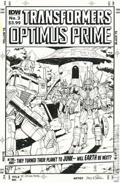 Variant Cover for Optimus Prime #3