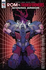 Variant Cover for ROM vs. Transformers: Shining Armor #4