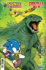 Cover for Sonic the Hedgehog x Godzilla #3