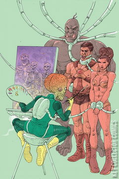 Variant Cover for Warlord of Mars Attacks #4