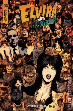 Variant Cover for Elvira Meets H.P. Lovecraft #4