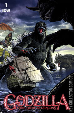 Variant Cover for Godzilla: Here There Be Dragons #1