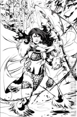 Variant Cover for Red Sonja: Black, White, Red #1