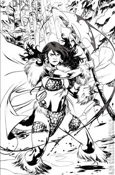 Variant Cover for Red Sonja: Black, White, Red #1
