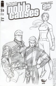 Variant Cover for Noble Causes #25