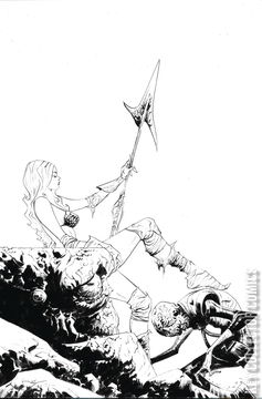 Variant Cover for Red Sonja Attacks Mars #4