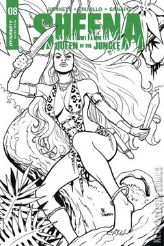 Variant Cover for Sheena, Queen of the Jungle #8