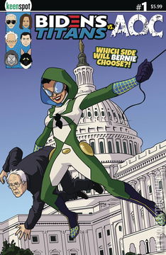 Variant Cover for Biden's Titans vs. AOC #1
