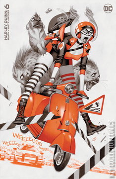 Variant Cover for Harley Quinn: Black, White, Redder #6