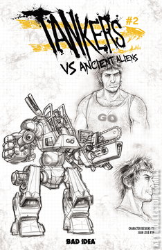 Variant Cover for Tankers vs Ancient Aliens #2