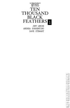 Variant Cover for The Bone Orchard: Mythos - Ten Thousand Black Feathers #1