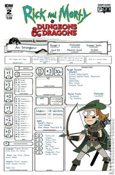 Variant Cover for Rick and Morty vs. Dungeons & Dragons #2