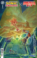 Variant Cover for Sonic the Hedgehog x Godzilla #2