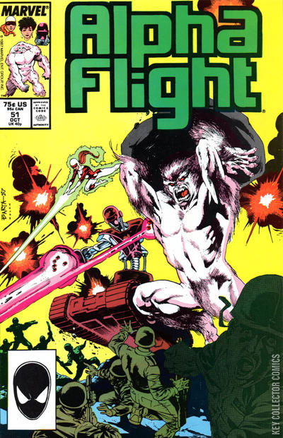 Alpha Flight #51 Published October 1987 | Key Collector