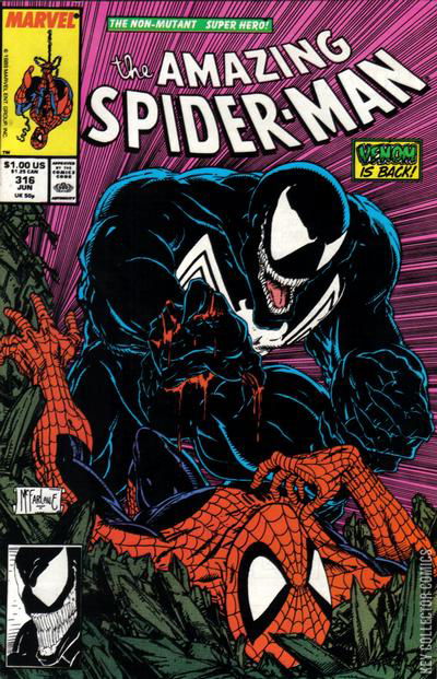 Marvel Comic Amazing Spiderman 316 NM 1st App Venom Foil 2024 Variant 1000 Print Key