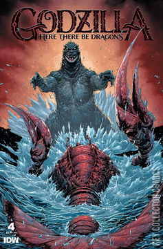 Variant Cover for Godzilla: Here There Be Dragons #4
