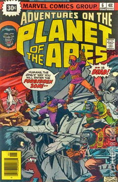 Variant Cover for Adventures on the Planet of the Apes #6