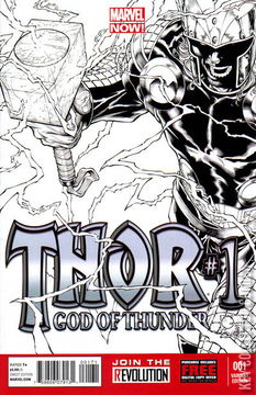 Variant Cover for Thor: God of Thunder #1