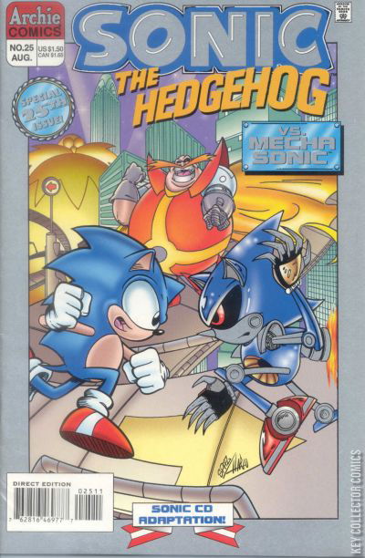 Sonic The Hedgehog #39 8.0 VF 1st Appearance of Mecha Sonic A