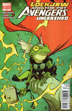 Variant Cover for Lockjaw and the Pet Avengers Unleashed #4