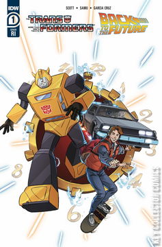 Variant Cover for Transformers / Back to the Future #1