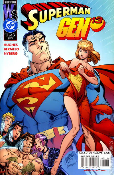 アメコミ　スーパーマン　ジェーン13 Superman / Gen13 #1 Variant Published June 2000 | Key