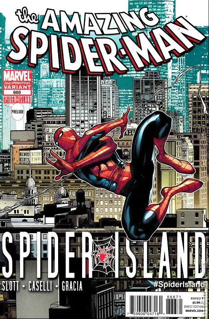 The Amazing Spider-man #666 ヴァリアントカバー Amazing Spiderman #666 Bulletproof store variant
