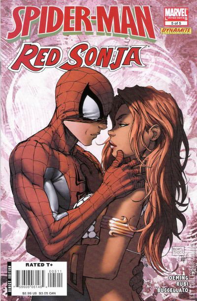アメコミリーフUnbreakable Red Sonja #5 OCCサイン入り Spider-Man / Red Sonja #5 (2008) – Value & Key Facts | Key