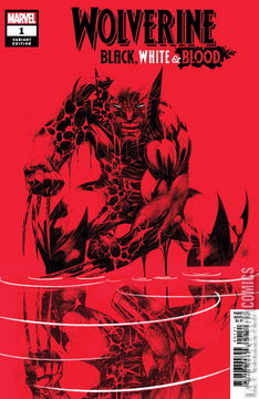 Variant Cover for Wolverine: Black, White & Blood #1