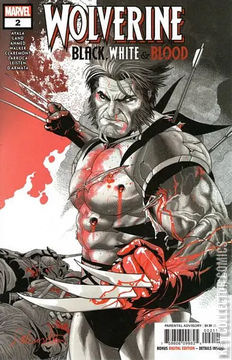 Variant Cover for Wolverine: Black, White & Blood #2