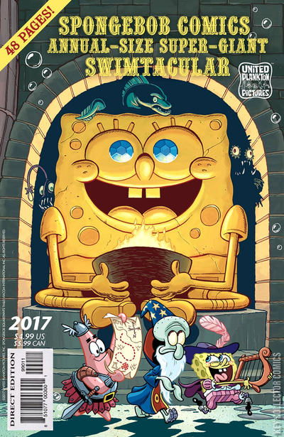 2017 SpongeBob Comic Annual top Swimtacular #5 Signed By Stephen Hillenburg COA Rare