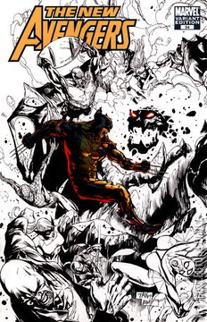 Variant Cover for New Avengers #54