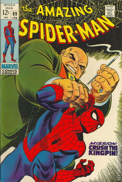 SP 　　“The Amazing”スパイダーマン Amazing Spider-Man #69 Published February 1969 | Key Co