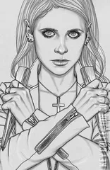 Variant Cover for Buffy the Vampire Slayer: 25th Anniversary #1