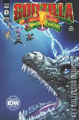 Variant Cover for Godzilla vs. The Mighty Morphin Power Rangers #4