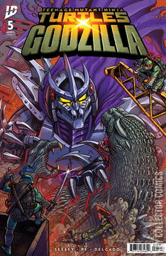 Variant Cover for Teenage Mutant Ninja Turtles x Godzilla #5