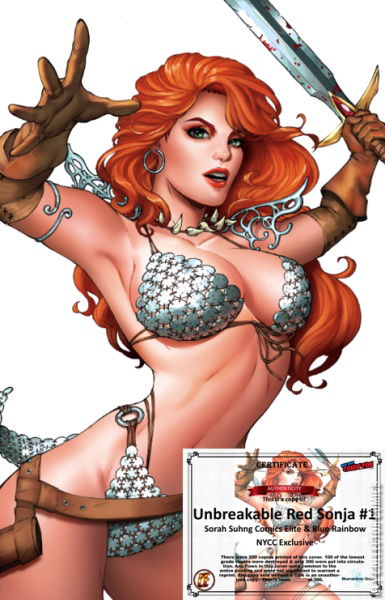 Cover art for Unbreakable Red Sonja #1 