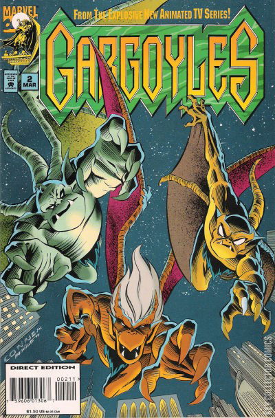 Gargoyles popular 1 1st Appearance Marvel NM Embroidered Newsstand Rare.