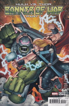 Variant Cover for Hulk vs. Thor: Banner of War - Alpha #1