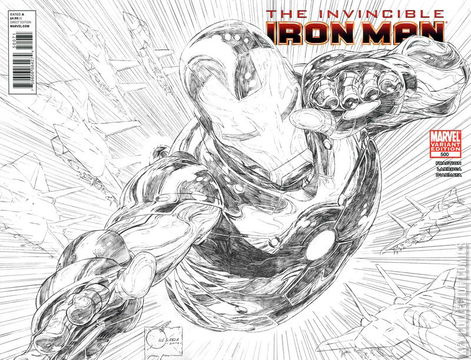 Variant Cover for Iron Man #500